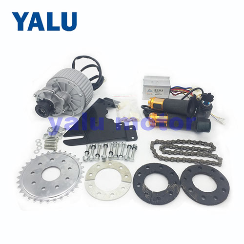 12T Left freewheel Electric Bicycle Conversion Kit with MY1018 DC Motor China Yalu Electric www.yalumotor