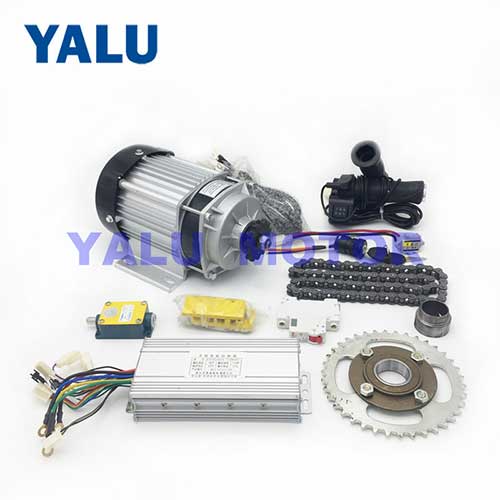 Rickshaw Brushless DC Motor Kit with 48V 750W BM1418ZXF BLDC Motor China Yalu Electric www.yalumotor
