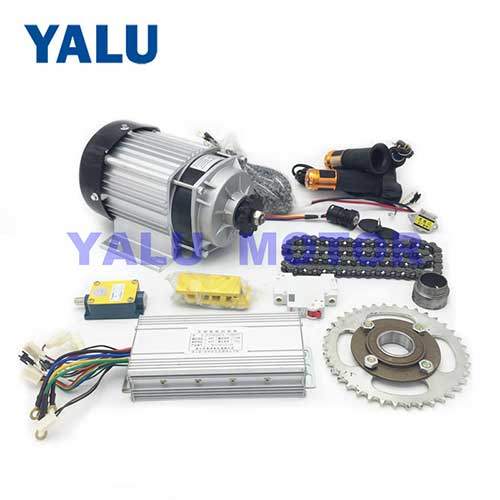 Rickshaw Brushless DC Motor Kit with 48V 750W BM1418ZXF BLDC Motor