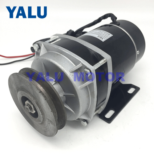 24V DC Geared Gasoline Pump Motor with Pulley for Industry Solar Mill