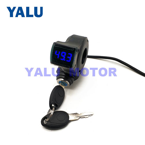 Details about  / Thumb Throttle LED Voltage Display for Electric Bicycle Scooter Accessories