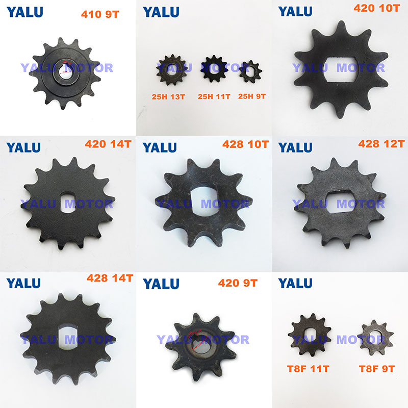 VGEBY Motor Sprocket Motor Sprocket 9T 25H Engine Pinion Gear Chain Sprocket H Shaped Compatible with MY1020 Motor Engine 
