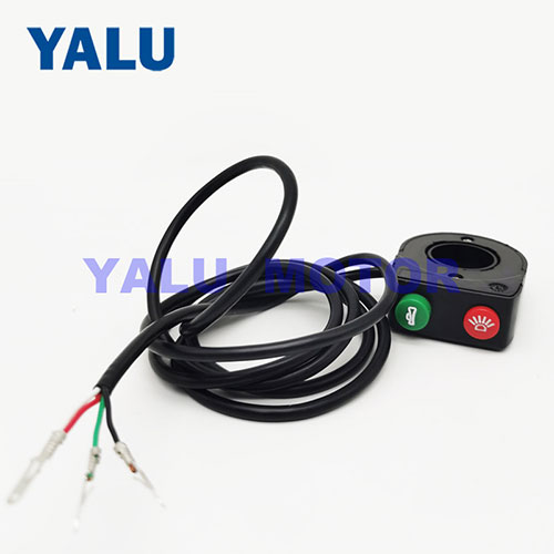 Motorcycle headlight horn double function switch for mobility switch