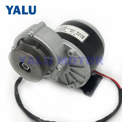 Electric Scooter Brush Gear DC Motor with Pulley for AGV Robot Driver